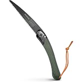 Bahco BAH396LAP Laplander Folding Saw, 7-1/2" Blade, Ergo Grip, Green | Trail Maintenance, Wood Processing And Camping Use, Rust Protected Blade, Secure Lock, Fast Cutting Action, Outdoor Tool