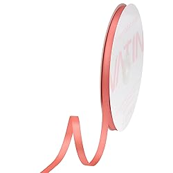 VATIN 1/4 inches Double Faced Light Coral Polyester
