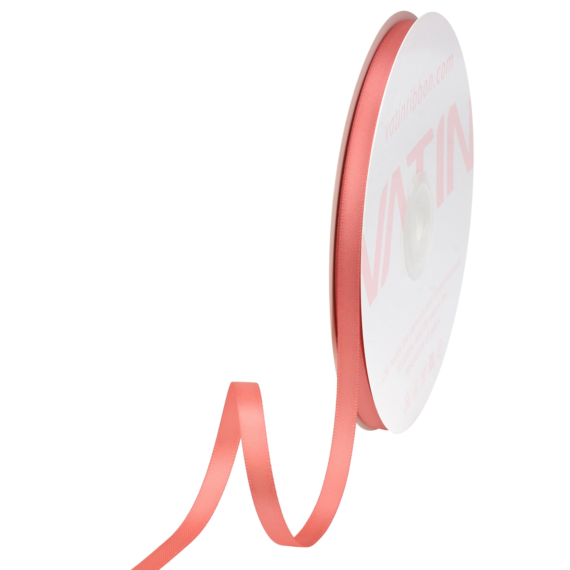 VATIN 1/4 inches Double Faced Light Coral Polyester
