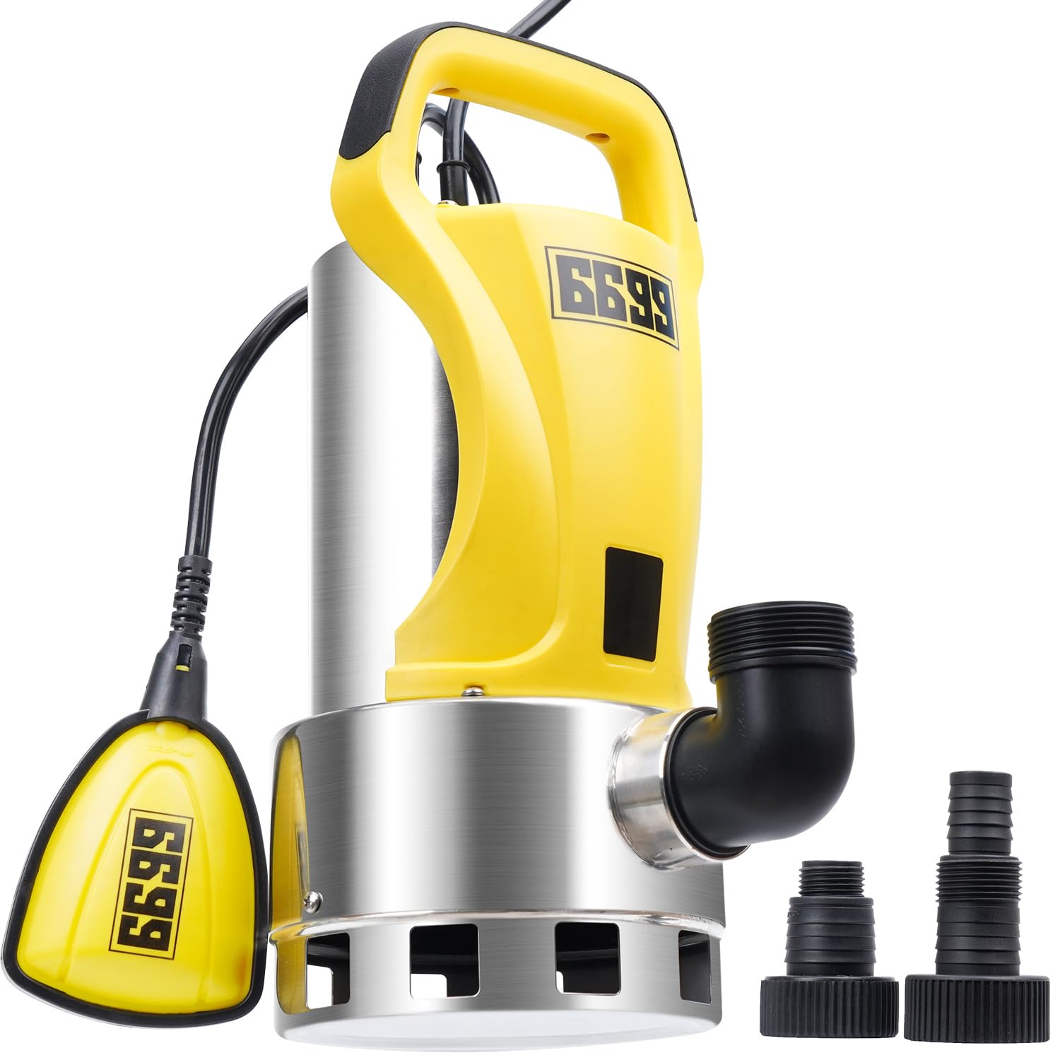 Photo 1 of 6699 1.5HP Sump Pump Submersible Utility Pump 5500GPH High Flow Stainless Steel Water Pump Water Removal from Pool Basement Sump Pit Garden Pond Hot Tub SUB 5500SS