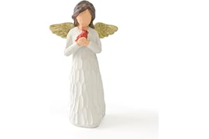 NANAOUS Cardinal Gifts for Women, Guardian Angel Figurines, Resin Statues Sympathy Rememberance Memorial Comfort Heaven Gifts