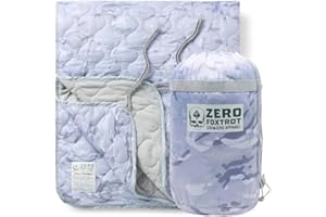 Zero Foxtrot, Deluxe Woobie Blanket, Swagman Roll, Military Blanket– Great for picnics, The car, Camping, and More - Snow Camouflage Pattern