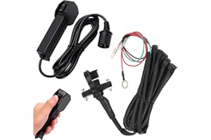 VINGVO 12V Winch Corded Hand Controller Remote Control Kit 3 Prong Female Plug, Handheld Badlands Winch Remote Controller with 9ft Cable for ATV Utv
