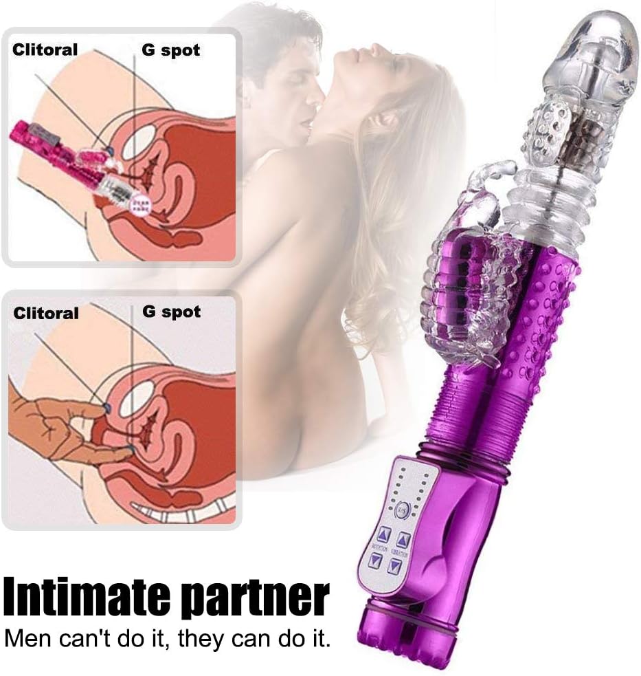 Multi-Speed Powerful Vibrating Silicone Realistic & Safe Material Toys Clitorial Sucking Vibrate Clitorial Sucking Toy for Women Adullt Toys for Neck Shoulder Back Body T-Shirt