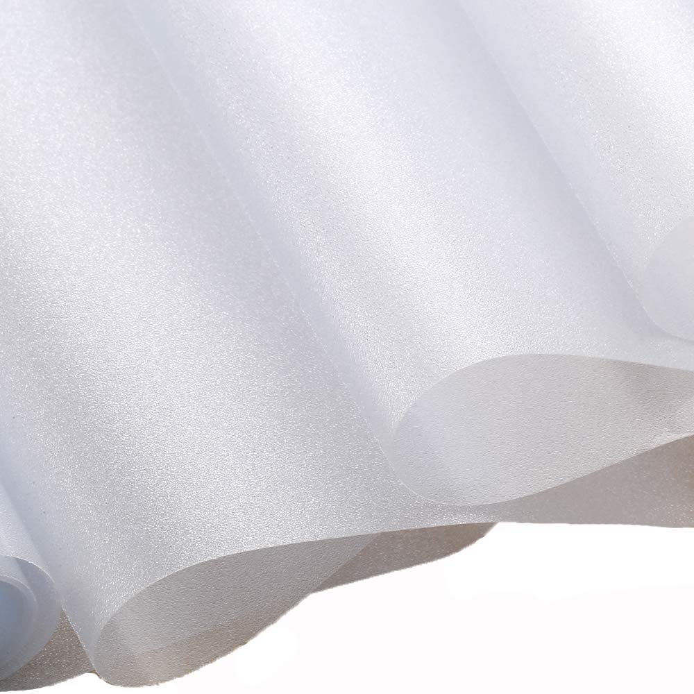 chinacam66 Privacy Window Film Frosted Glass Stickers 45 * 200cm Self Adhesive & Anti-UV Window Cling for Living Room Bedroom Bathroom Office Meeting Room