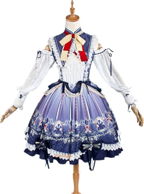 Amazon 刀剣乱舞 とうけんらんぶ コスプレ 今剣 いまのつるぎ コスチューム 3点セット ワンピース ドレス 同人 洋装 L コスプレ 仮装 通販