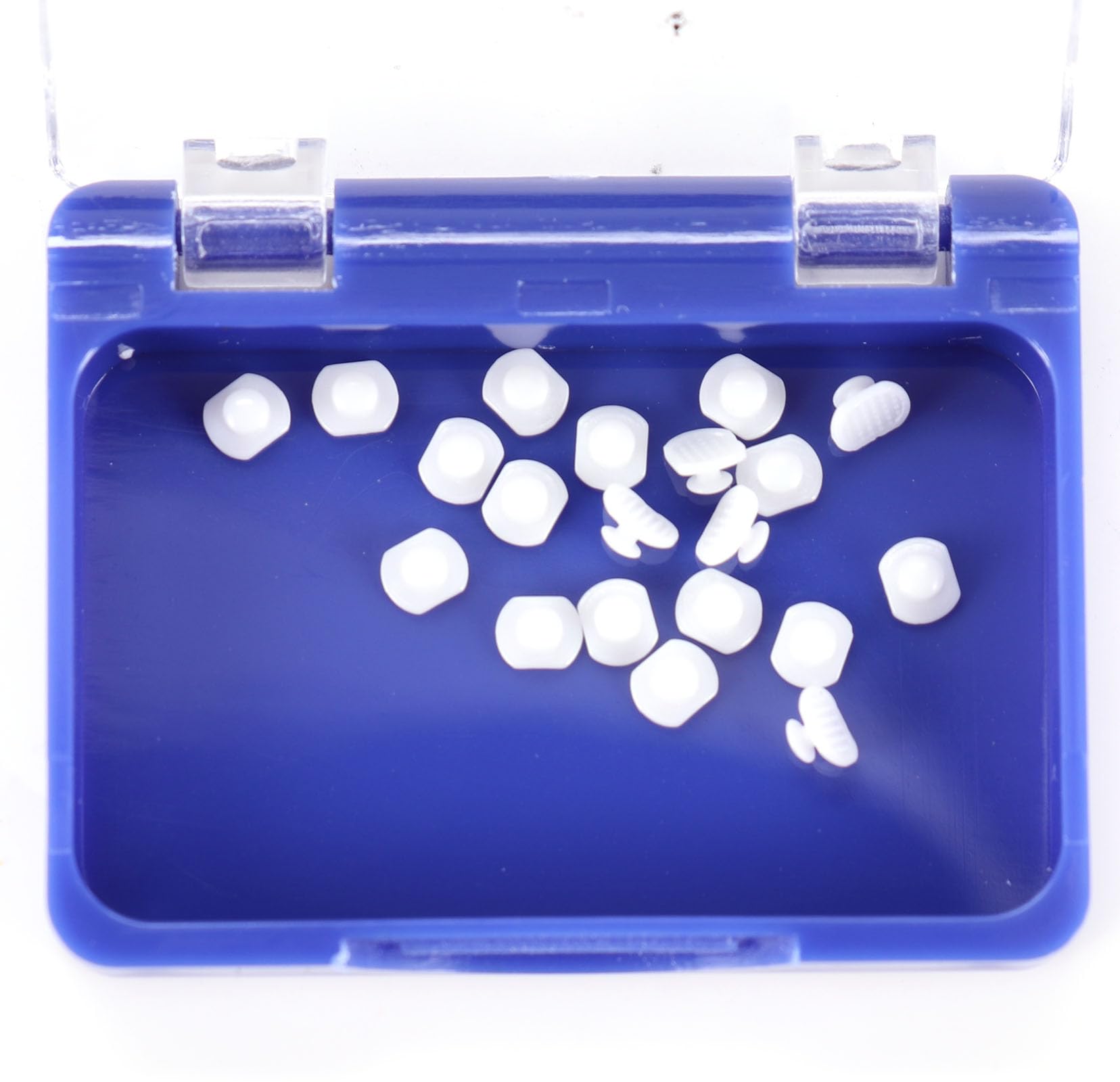 Photo 1 of 20Pcs/Box Dental Orthodontic Lingual Button Bondable Composite Ceramic Round/Rectangular Base (Composite Lingual Button Rectangular)