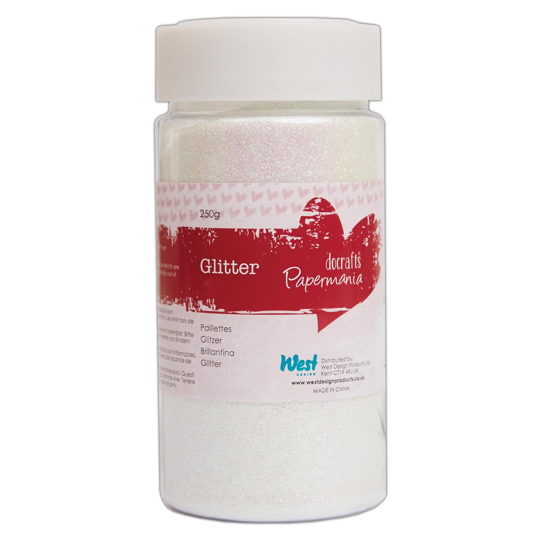 Papermania PMA 401919 Glitter Pot, Iridescent, 250g