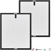 MR5866 air purifier replacement filter Compatible with morento mr5866 air filter, HEPA Replacement Filter for morento/FLANUR MR5866 Air Purifier, Dust Dander Smoke Odor, Easy Install, 2 Pack