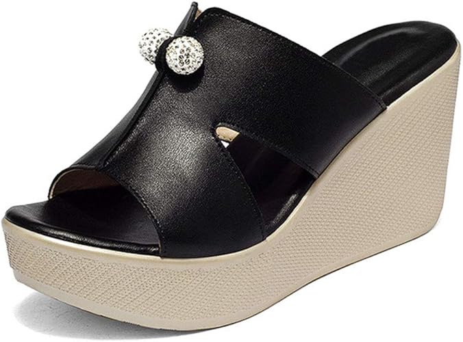 closed toe wedge mules