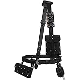 Renaissance Medieval Tactical Belt Set - 8PCS Medieval Accessories with Alchemy Bottle Holder for LARP, Cosplay & Halloween