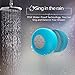 JEMMA Waterproof Bluetooth Speaker Wireless Shower Portable Hand-Free Call with Mic(Blue)