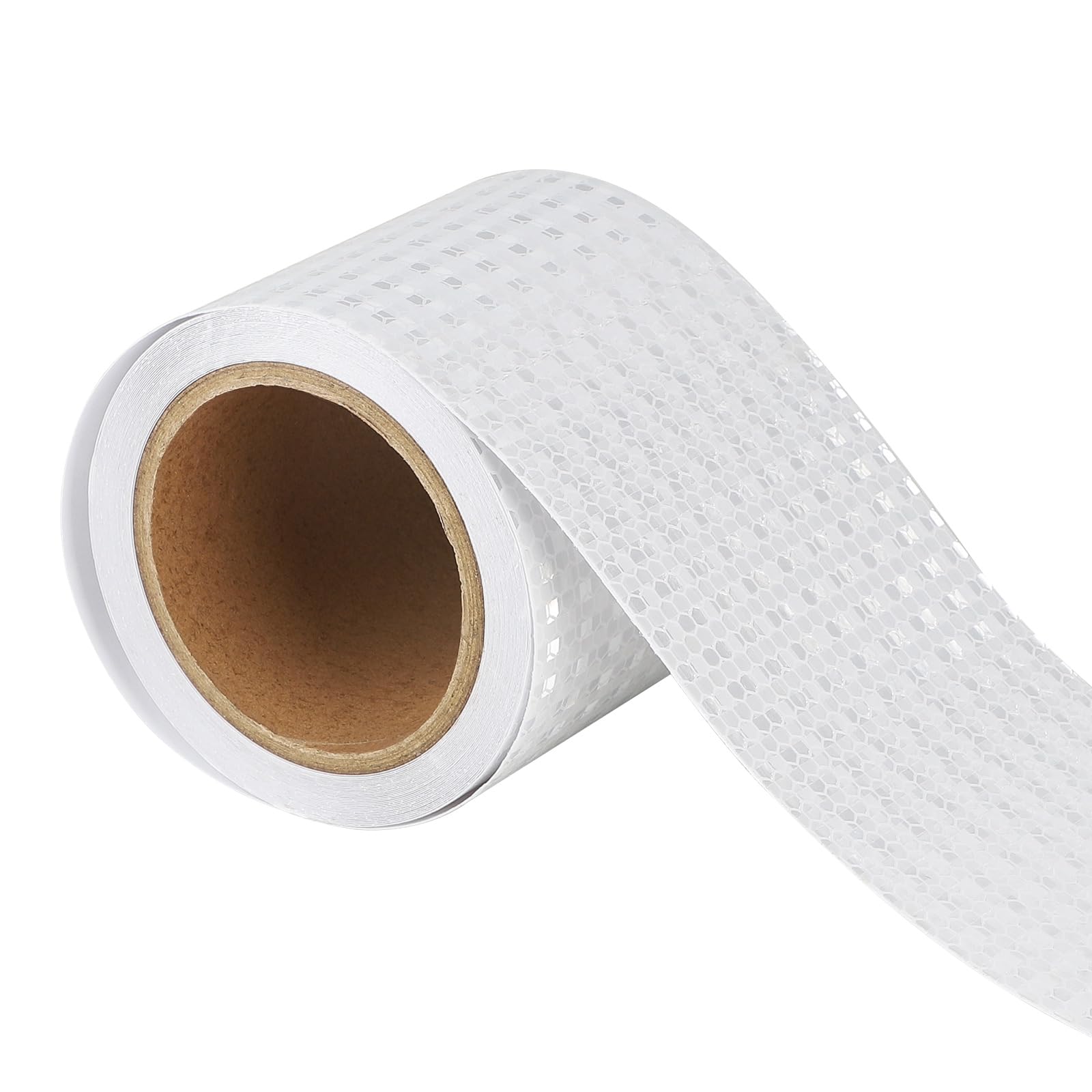 Supaway Reflective Tape Warning Tape Safety Tape Barrier Tape Marking Tape Signal Tape Cut to Size Reflectors Sticker for Vehicles Cars Trailers Boats Outdoor (10 cm x 10 m, White)