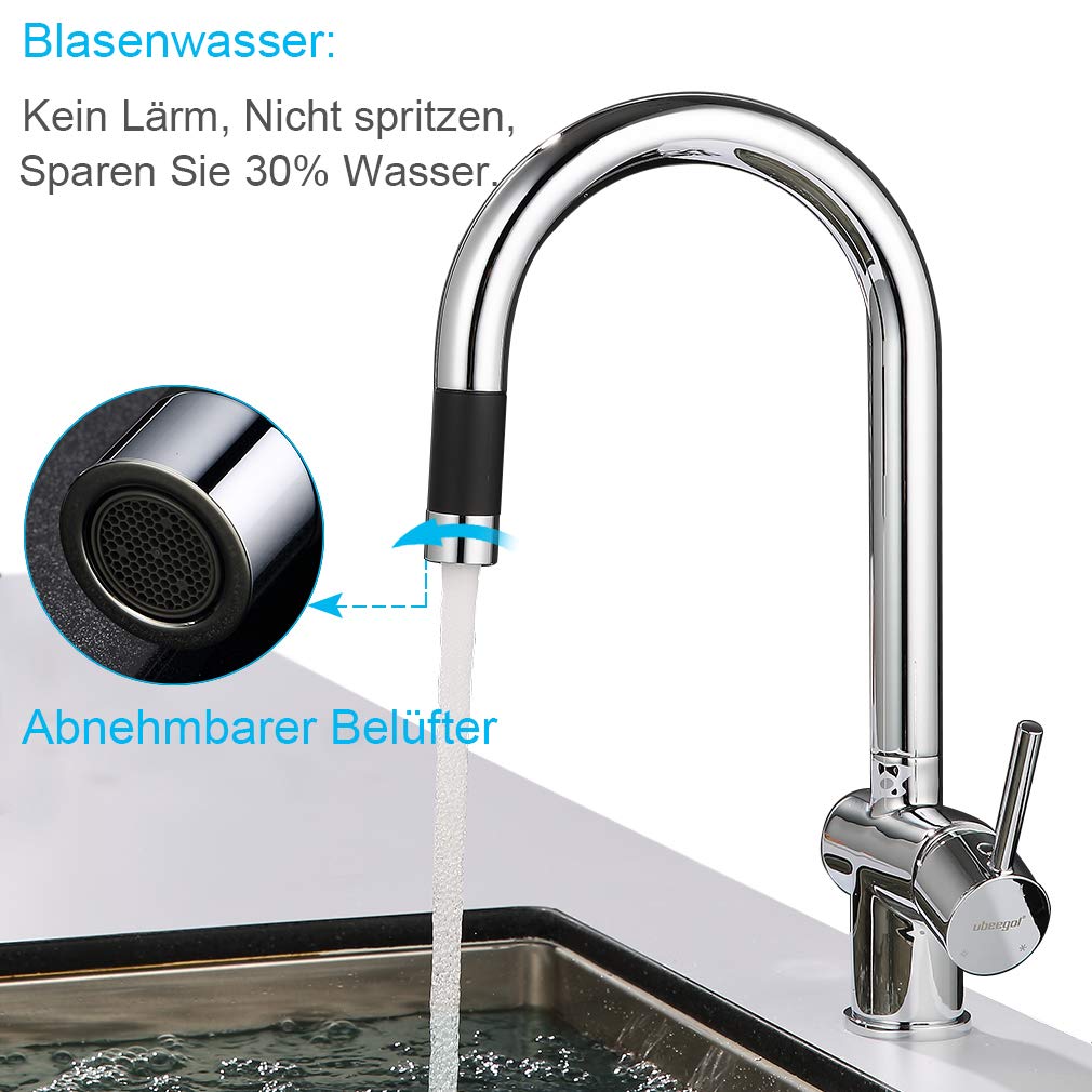 Ubeegol Niederdruck Armatur Kuche Wasserhahn 360 Drehbar Kuchenarmatur Mit Brause Ausziehbar Kuchewasserhahn Niederdruckarmatur Spularmatur Mischbatterie Spule Kuchen Badinstallationen Kucheninstallation Livemillennium Com