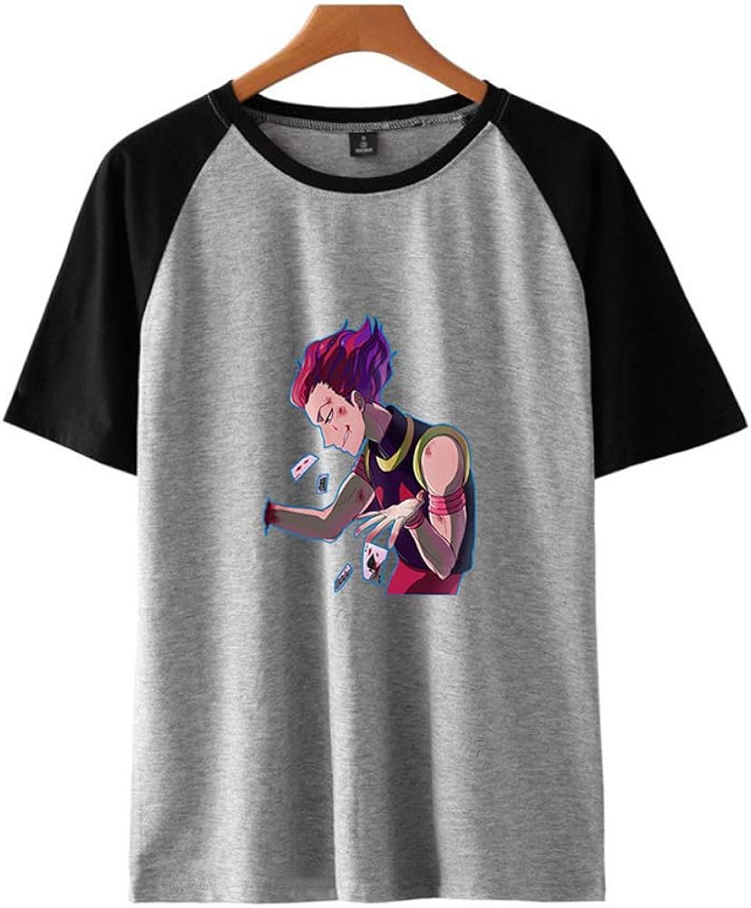 Hunter X Hunter Anime T-Shirt,Men Crew Neck Tee Shirts for Anime-Fans