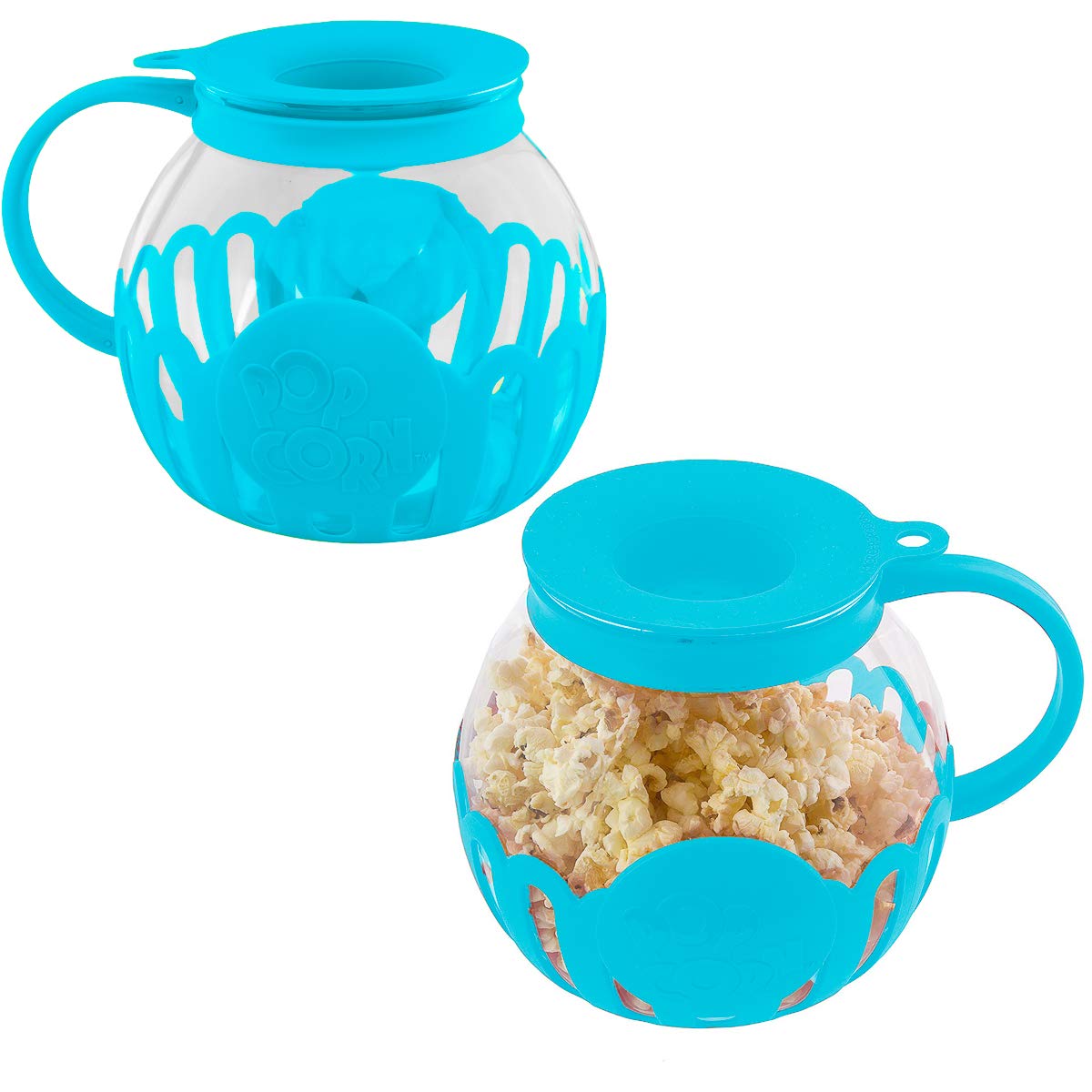 Ecolution (2 Pack) Popcorn Maker Glass Microwave Popcorn