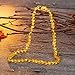 Raw Baltic Amber Teething Necklace for Babies - (Honey) Anti-Flammatory, Drooling & Teething Pain Reduce Properties - Natural Certificated Oval Baltic Jewelry with The Highest Quality