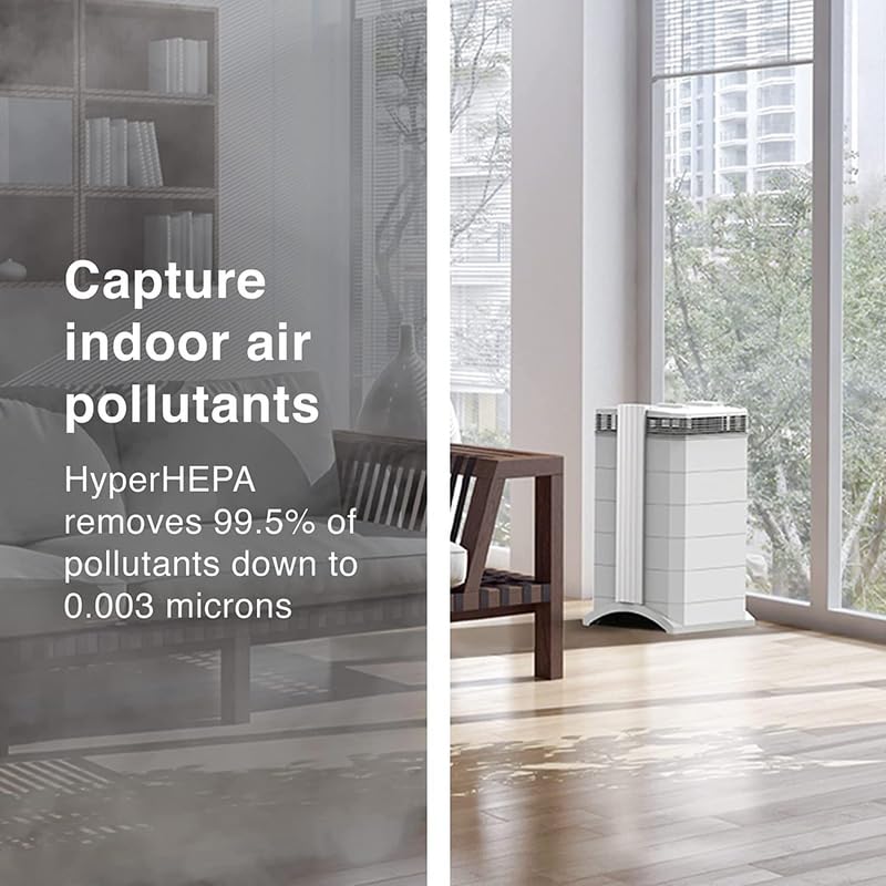 IQAir HealthPro Plus Air Purifier - Medical Grade HyperHEPA filter for home large room up to 1125 sq ft - for Viruses, Bacteria, Allergens, Asthma Triggers, Smoke, Mold, Pets, Dust, Odor, Swiss Made