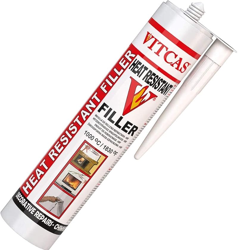 Vitcas Heat Resistant Filler Ready Mixed 310ml Heavy Duty Up to 1000°C