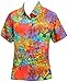 Ladies Hawaiian Shirt Beach Top Casual Tank Blouses Aloha Holiday Button Down