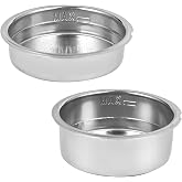 CASABREWS 51mm Filter Basket for CASABREWS Espresso Machine CM5418, Two Units including One Cup and Double Cup Size
