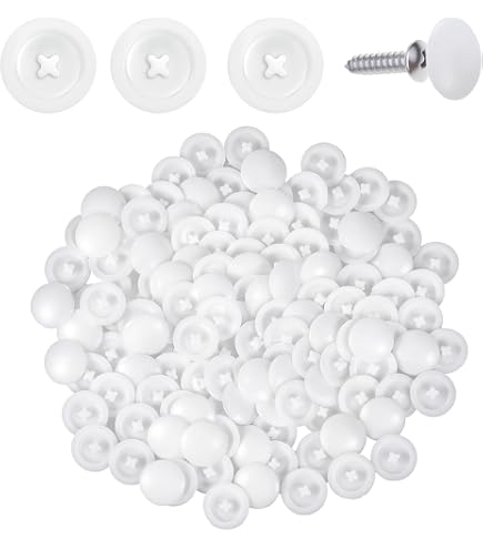Caches Vis Torx T10 Cyclingcolors - Blanc, Diamètre 12 Mm - Lot De 10 - Pour Meubles