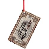 Nemesis Now Officially Licensed Harry Potter Hogwarts Express Ticket Hanging Ornament 9.5cm, Cream