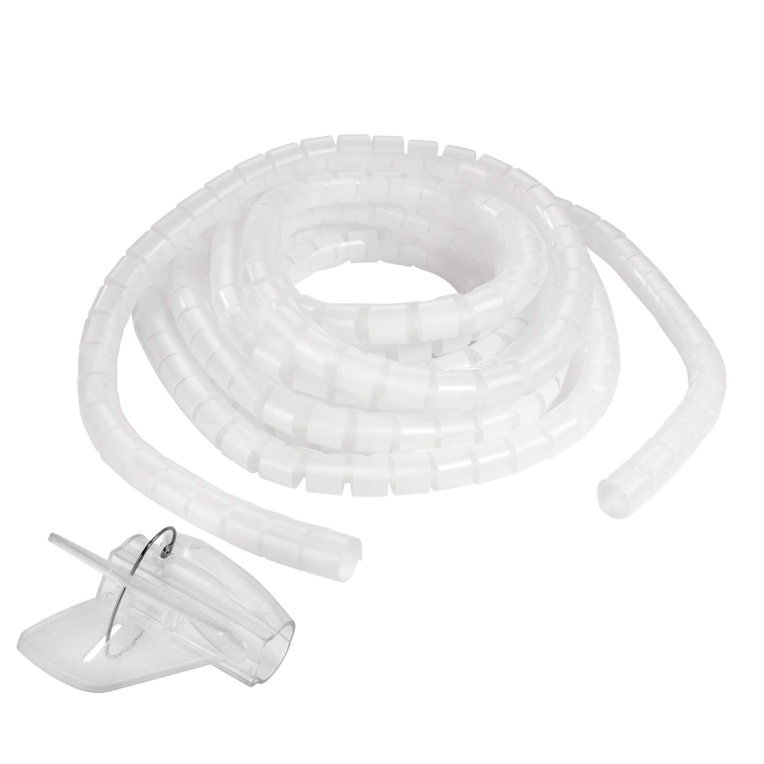 Gaine Spirale SeKi 10m - Transparente, Diamètre 1.5-10mm - Pour Organisation Et Protection Câbles