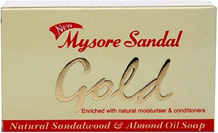 Mysore Sandal Gold Soap 125 Grams Per Unit Pack Of 4 Purest Sandalwood Soap 100