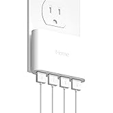 iHome Slim 4-Port USB Wall Charger, AC Pro Multiport Plug Adapter, Phone Charging Block with 4 Ports, Flat USB Wall Adapter for Home & Travel