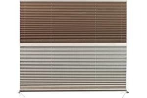 Camper Comfort RV Cotton/Tan Day & Night Shades | RV Pleated Shades | (26" X 38")