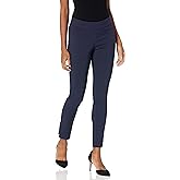 Rafaella Womens Solid Supreme Stretch Pant with Pull-on Waistband
