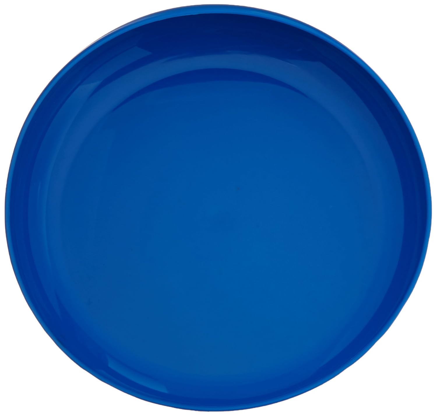 Sammons Preston - 58919 Blue Round Scoop Dish, Unbreakable 8" Scooper Bowl for Elderly, Disabled, & Handicapped, Plate with Non Skid Rubber Padded Bottom for Independent Eating, Self-Feeding Aid: Industrial & Scientific