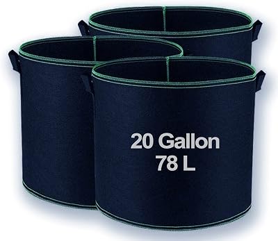 LLWQuanZSS Hylong 78L Potato Tomato Grow Bags 3-Pack - Soft-Sided Planters