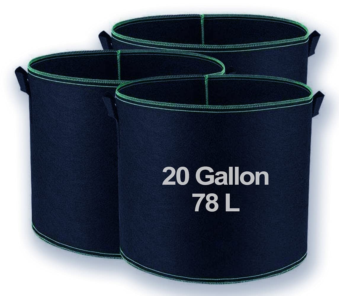 Hylong Growing Bags (3-Pack) - 78L Potato & Tomato Planter - Soft-sided Reusable Grow Bags