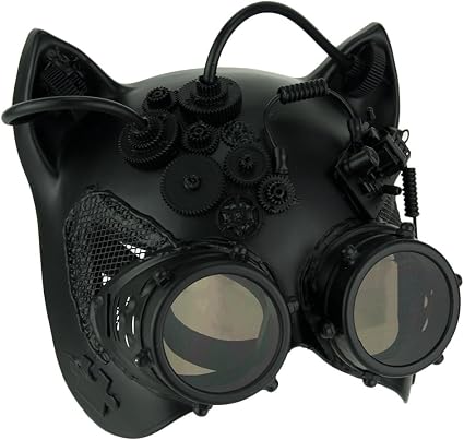 KBW Mascarilla para Disfraz de Robot Gatito Steampunk, Color Negro:  Amazon.com.mx: Ropa, Zapatos y Accesorios