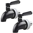 2Pcs Stainless Steel Spigot for Beverage Dispenser Black Metal Replacement Spigot Water Dispenser Faucet Spout by GWENBHMTOOL