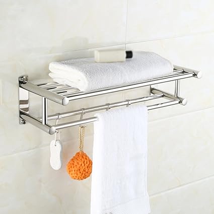 MAIKA HOME - Estantería baño Barra Doble Inodoro Inodoro Inodoro Inodoro toallero de Hotel Toalla de baño (40cm)