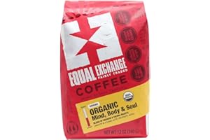 Equal Exchange Organic Ground Coffee, Mind Body Soul Bag,12 Ounce (Pack of 1)