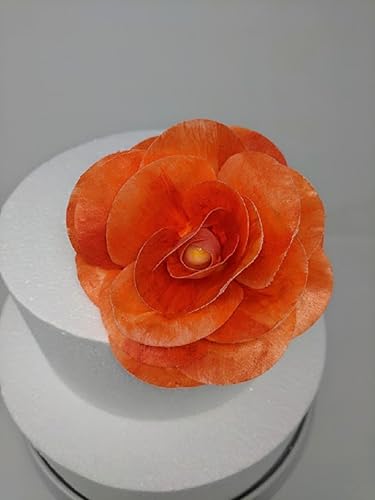 Amazon Com 3d Edible Rice Paper Coral Rose Flower For Cake
