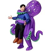 WQWOVRVO Inflatable Octopus Costume Adult,Inflatable Blow up Sea Creature Costume for Women Men,Funny Halloween Costumes for Halloween Party Cosplay