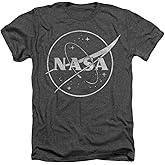NASA Logo One Color Unisex Adult Heather T Shirt
