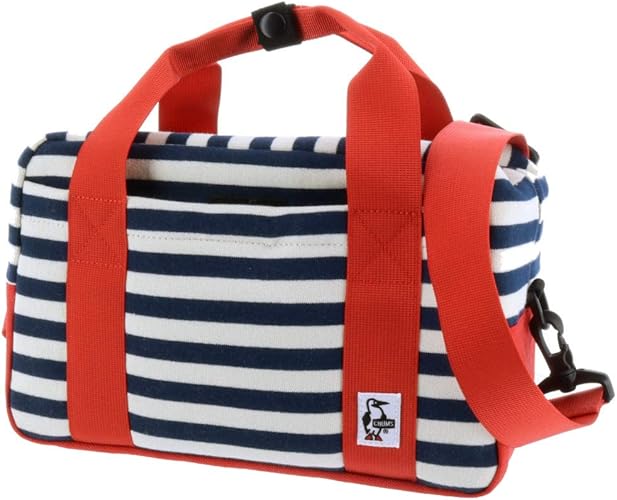 Amazon Co Jp チャムス Chums カメラバッグ 6 ネイビーボーダーxトマト シューズ バッグ