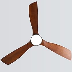 Sofucor 52 Inch Solid Wood Ceiling Fans with Lights