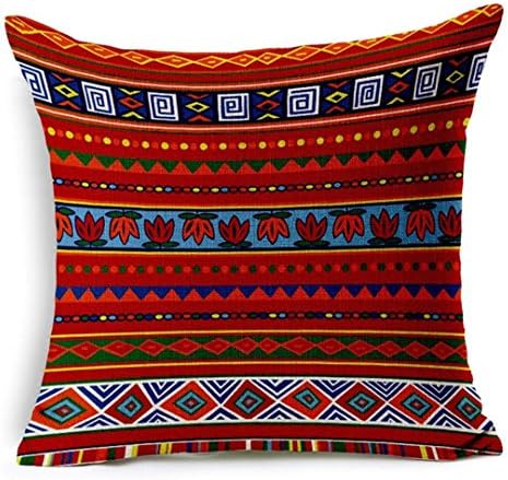 3D Pillowcase Woven Linen Geometric Cushion Cover Sofa Car Home Decorative Throw Pillow Bohemia Paisley Style SIZE 4545 Cojines 18 45x45cm