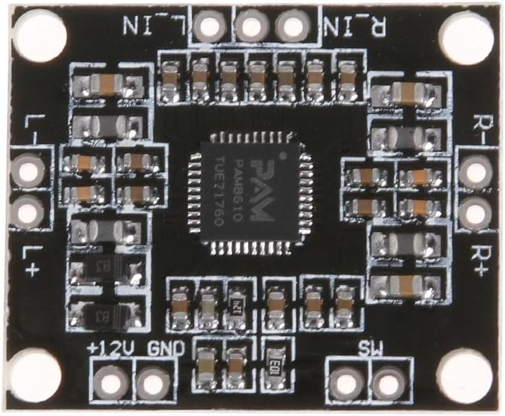 Akaddy PAM8610 DC 12V 2 X 15W Dual Channel Stereo Class D Amplifier Board, 1PC