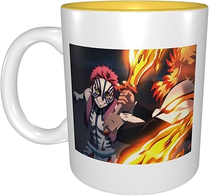 Amazon 猗窩座 あかざ Akaza マグカップ パターン コーヒーカップ ビッグマグ 330ml 陶器 おしゃれコップ おもしろ人気 景品 贈答品 男性 女性 Hugugo ホーム キッチン