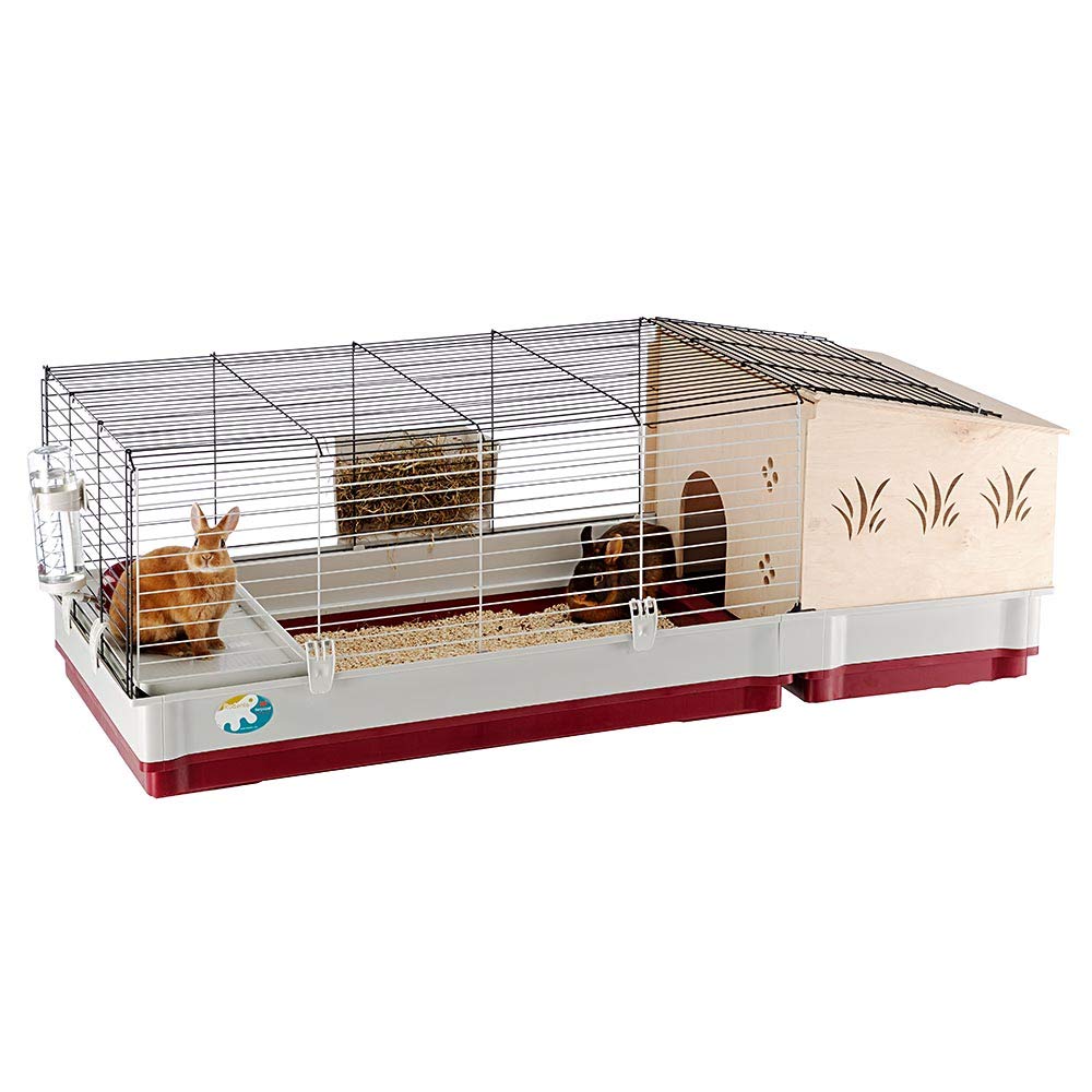 Ferplast Krolik Rabbit Cage ExtraLarge Rabbit Cage w/Wood or Wire