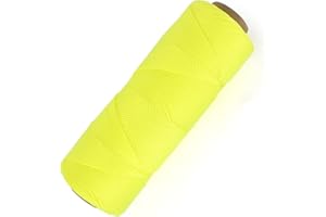 MERIANE Mason Line, 500 Ft #18 Braided Nylon String, Premium String for Masonry Jobs, Construction, Gardening, Net Making and Mending, DIY Projects, Fluorescent Yellow