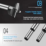 ASNOMY 50mm Forstner Drill Bit Carbide Tipped Wood Hole Cutter view 4